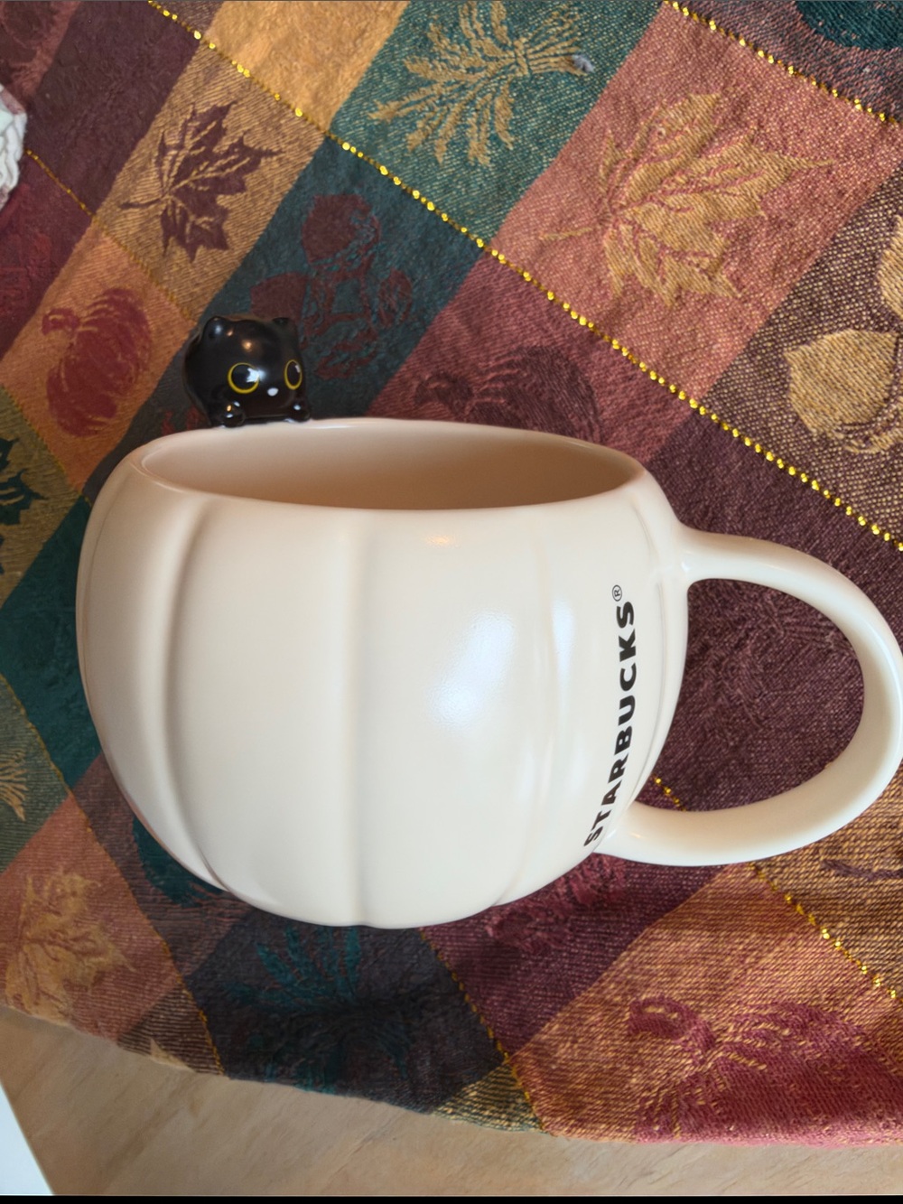 Starbucks Black Cat Ceramic Cream Pumpkin Mug 2026